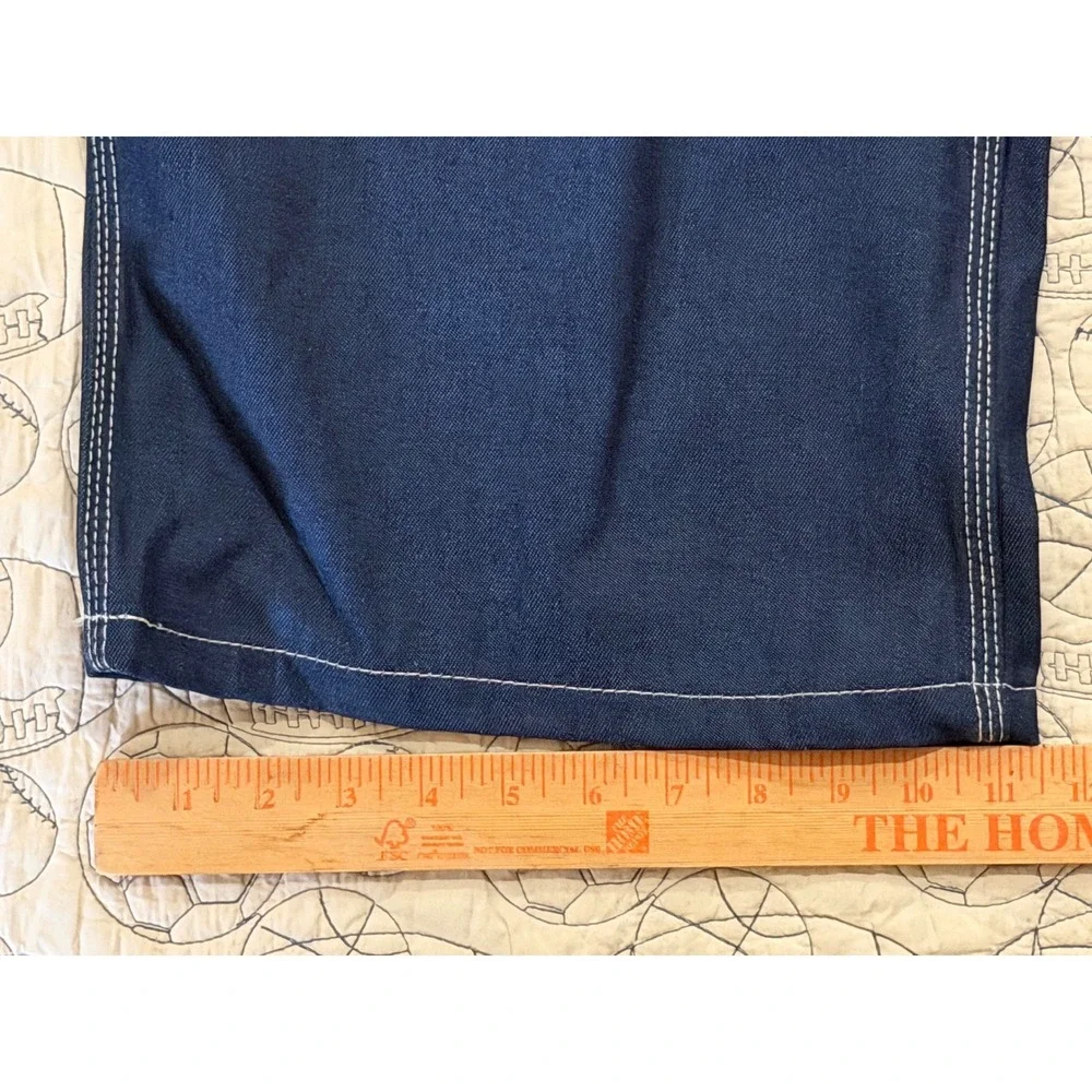 Dickies Indigo Bib Overalls Mens 52x30 Blue NWT Triple Stitch Denim Workwear